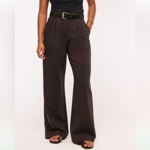 Abercrombie & Fitch Chocolate Brown Sloan Trousers